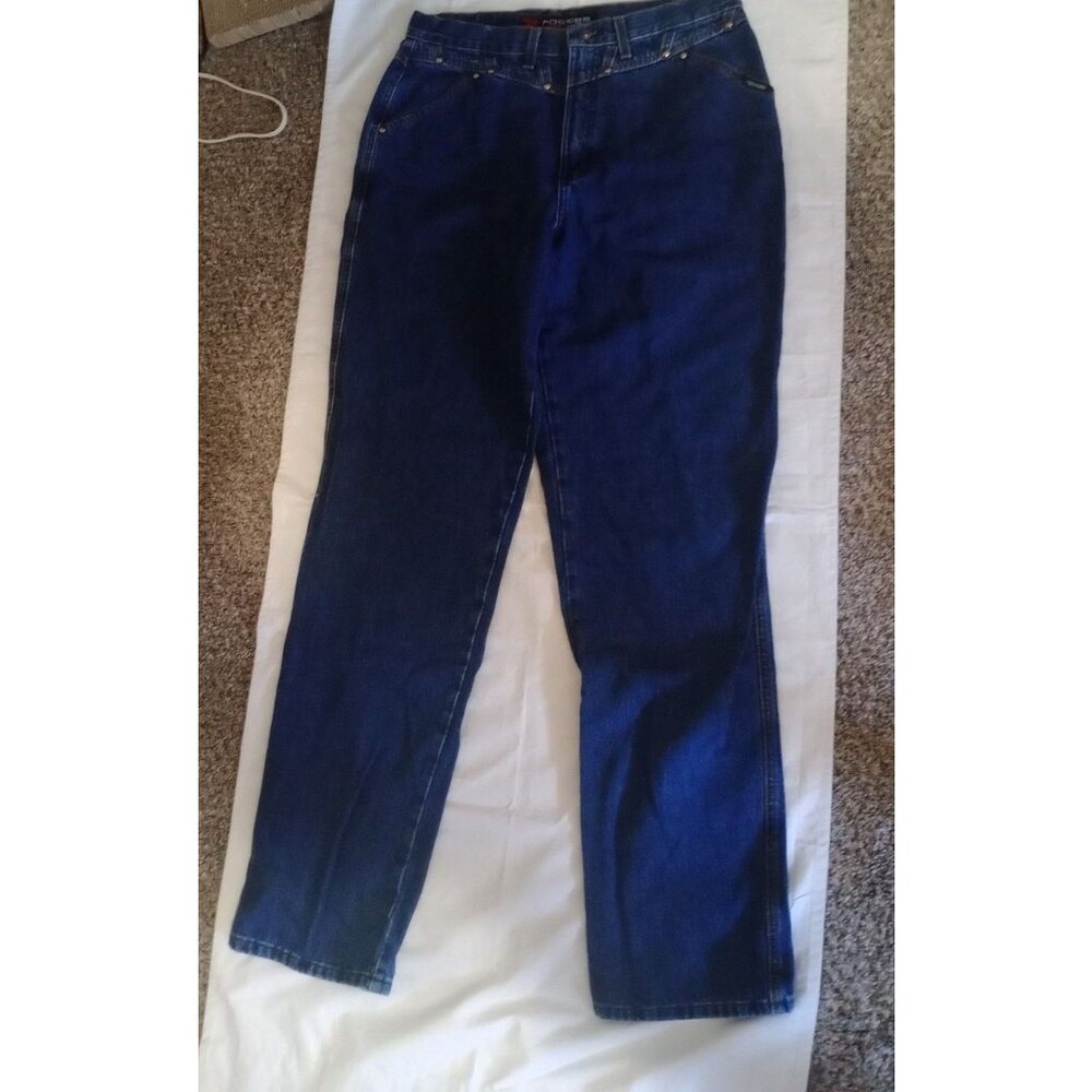 Vintage Rockies Jeans Womens 17/18 High Rise Relaxed Western Denim Rivet Yoke